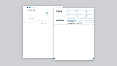 Printable Deposit Tickets